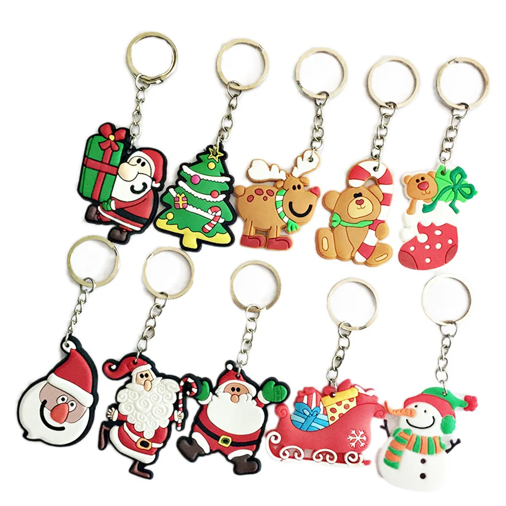 Porte-Clés de Noël, Décorations d'Arbre de Noël, Pendentif, Cadeaux Créatifs Cool, 10 Pièces