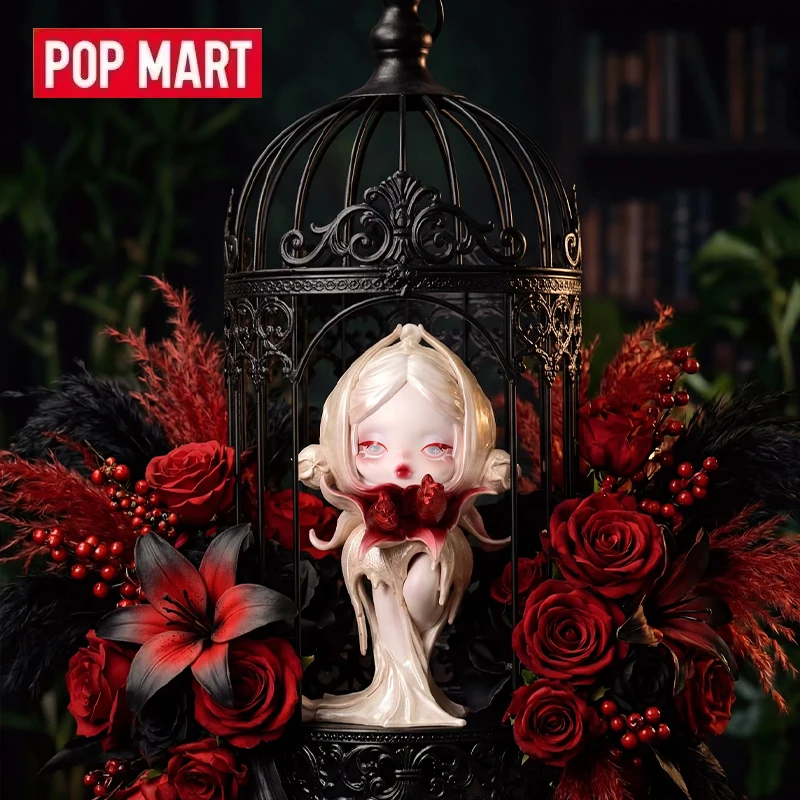 POPMART SKULLPANDA Petals In Four Acts Series Blind Box Mystery Box Guess Bag Toys Doll Cute Anime Figure Desktop Ornaments