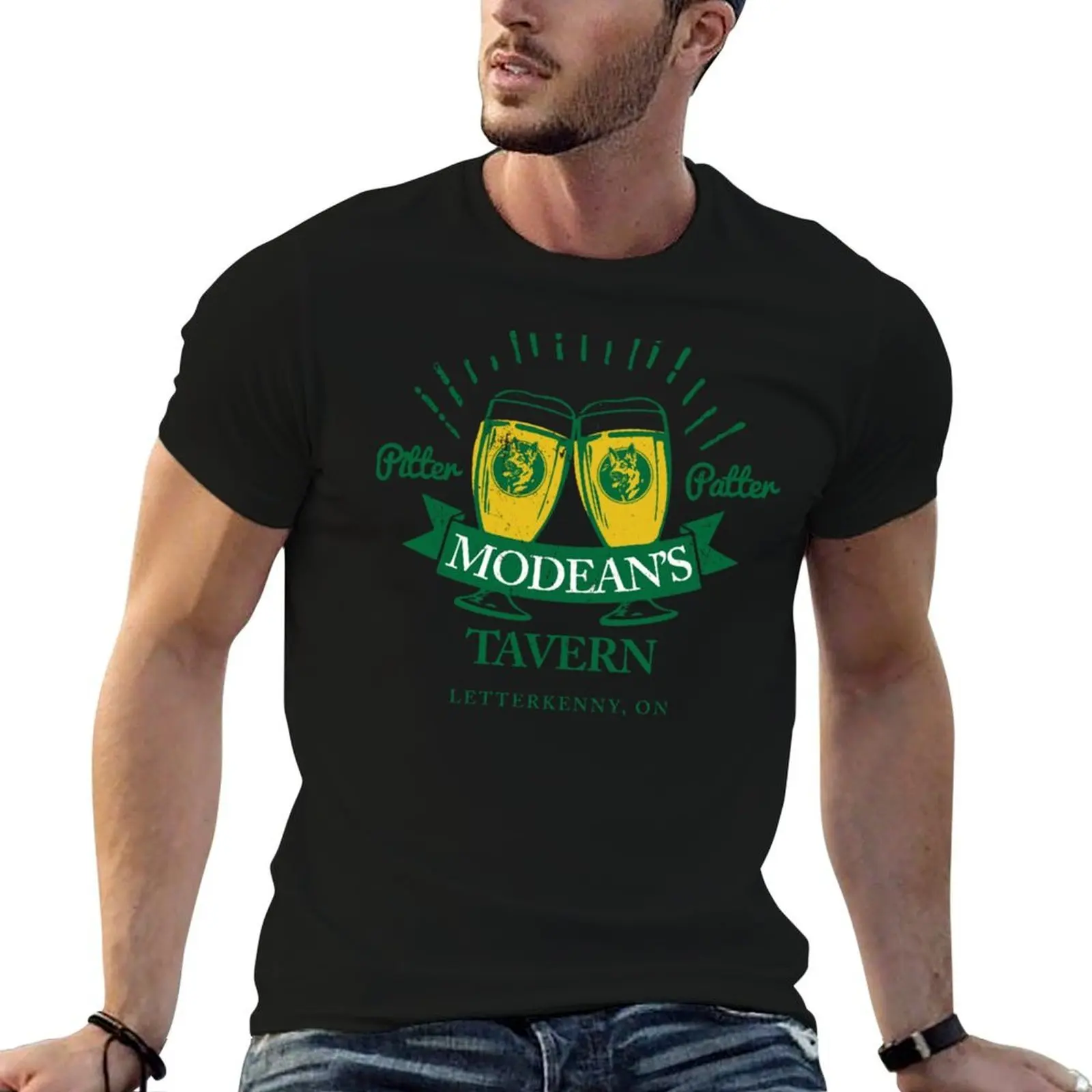 

Modeans Tavern LetterKenny Ontario T-Shirt cotton t shirts man 100% t shirts for man graphic funny T-Shirt