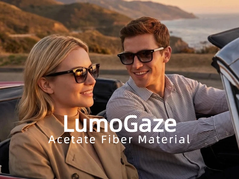 LumoGaze Modische Retro Quadratische Damen-Sonnenbrille Retro Herren-Luxus-Sonnenbrille mit Nieten-Design Handgefertigte Acetatfaser-Sonnenbrille UV400 – Detail 2