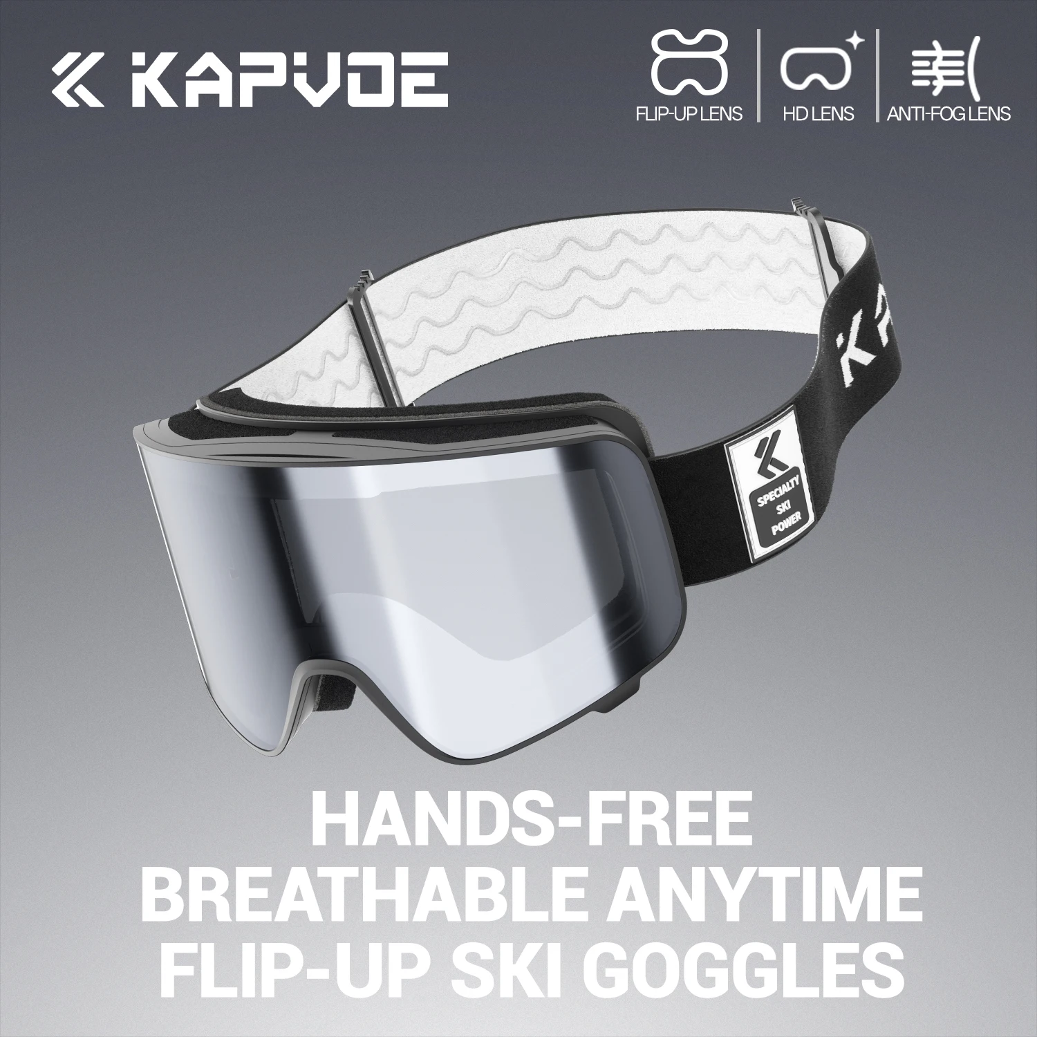 KAPVOE 調光スキーゴーグル 冬用 アウトドア スノーモービル スポーツ