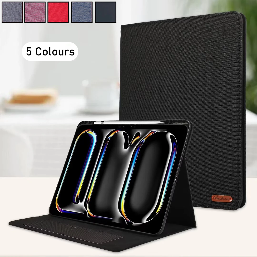 

Для iPad Air 7 6 5 4 10,9 Pro 11 12,9 13 дюймов M2 M3 M4 M5 Чехол для смарт-планшета Folio из искусственной кожи Подставка-кошелек Защитный чехол Funda