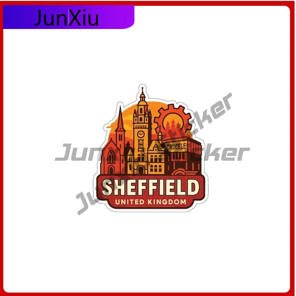 

Sheffield Uk City Sticker Vacation Vinyl Decal Exterior Accessories Motorcycle Truck Pickup Camper Bumper Cup Decals Waterproof