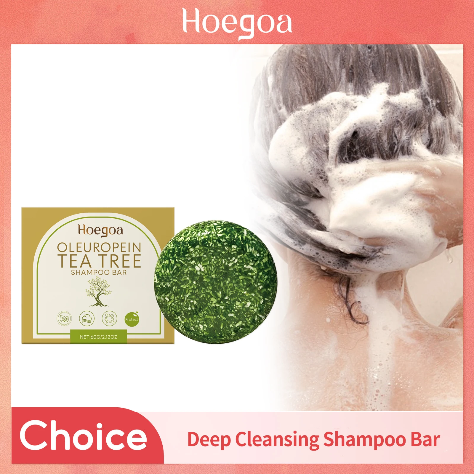 

Tea Tree Shampoo Soap For Dry Damaged Hair Deep Cleaning Soothing Scalp Removes Loose Dandruff Oil Control Handmade Shampoo Soap