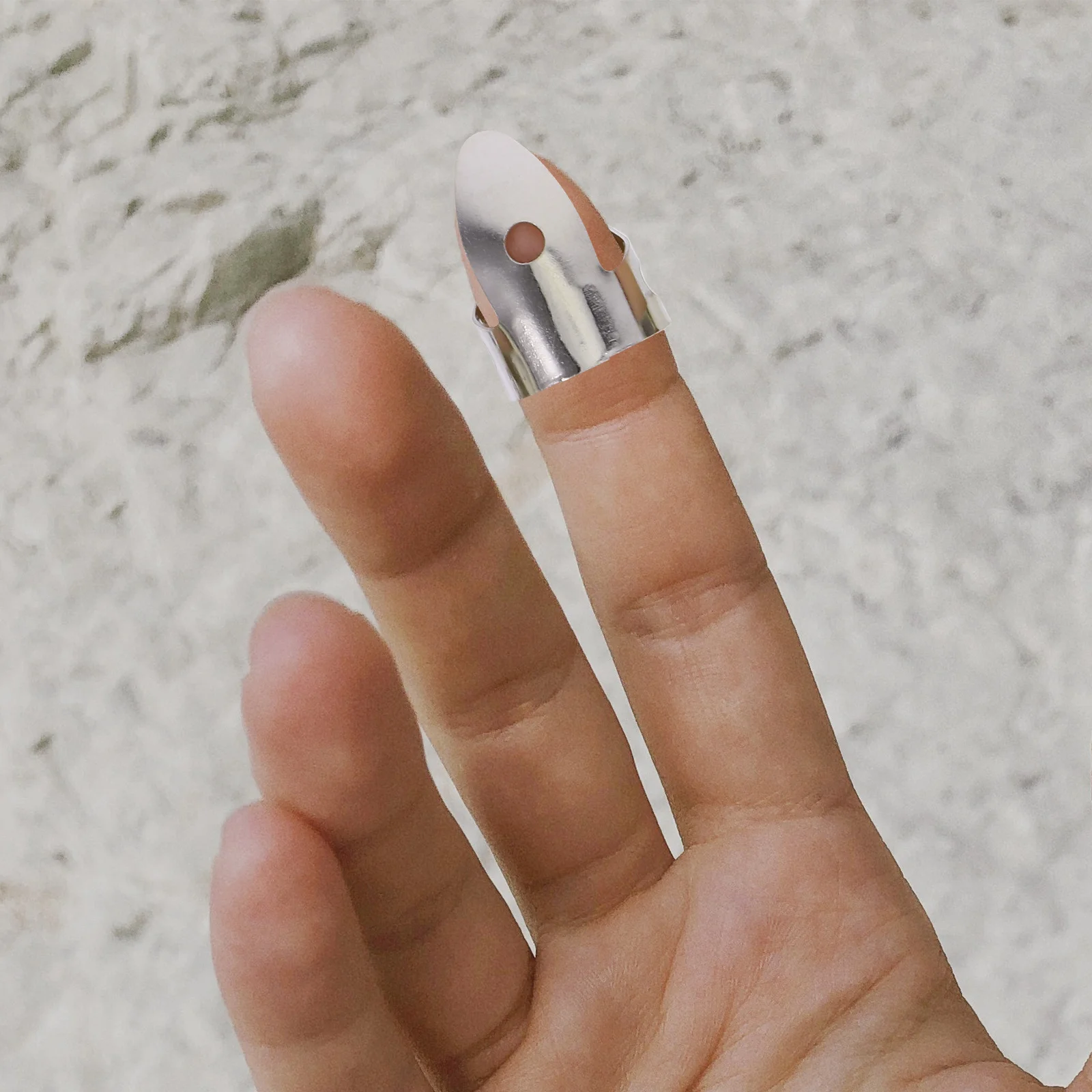 

Guitar Thumb Picks Set Stainless Steel Finger Picks for Banjo Ukulele Comfortable Grip Easy Replacement Metal Electric Guitar