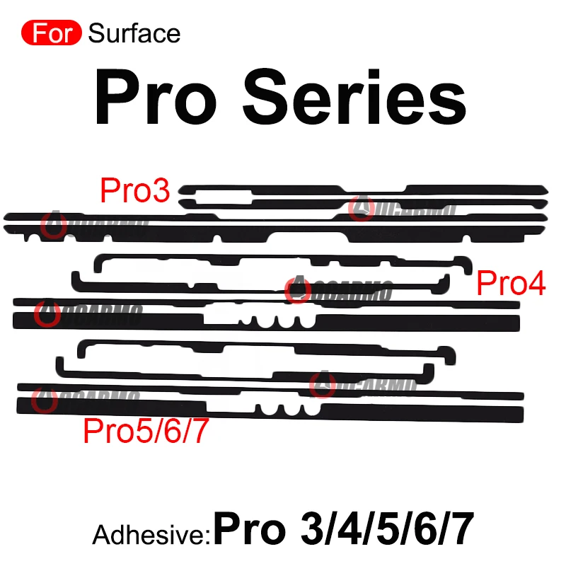 1Set Pro5 Pro9 Pro7 Adhesive For Microsoft Surface Pro 6 7 9 5 4 3 LCD Display Screen Frame Sticker Glue Tape