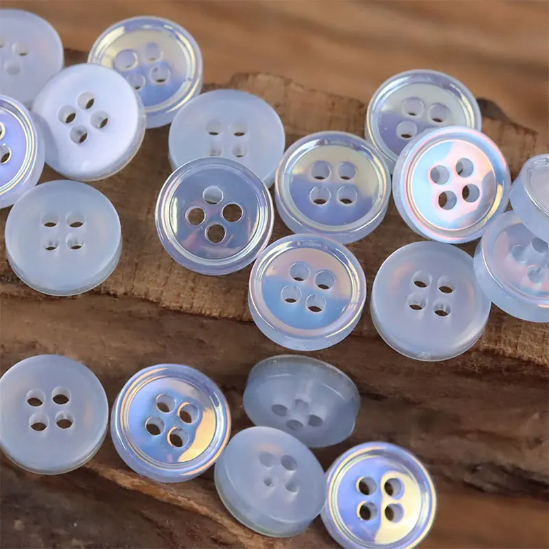 10/20 قطعة 11 مللي متر أزرار الراتنج AB الملونة 4 ثقوب زر مستدير اليدوية DIY بها بنفسك لوازم الخياطة الملابس والاكسسوارات قمصان الديكور