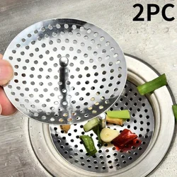2pc/lot Old Style Sink Umbrella Filter Kitchen Sink Vegetable Washing Basin Mesh Dishwashing Basin Stainless Steel Anti Clogging