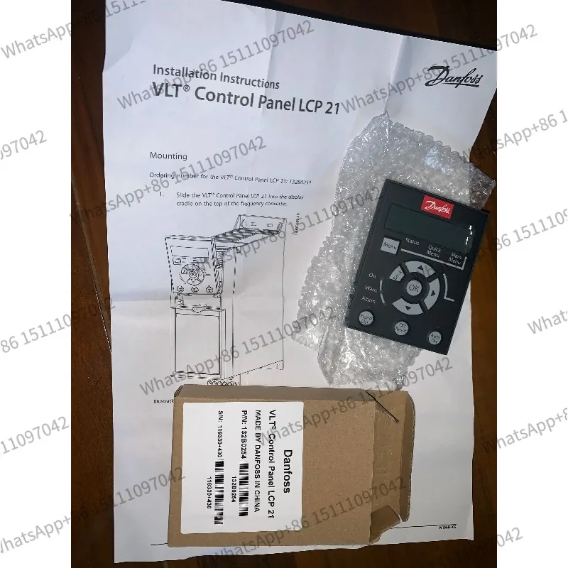 for New Danfoss FC360 inverter operation panel LCP21 order number 132B0254 genuine