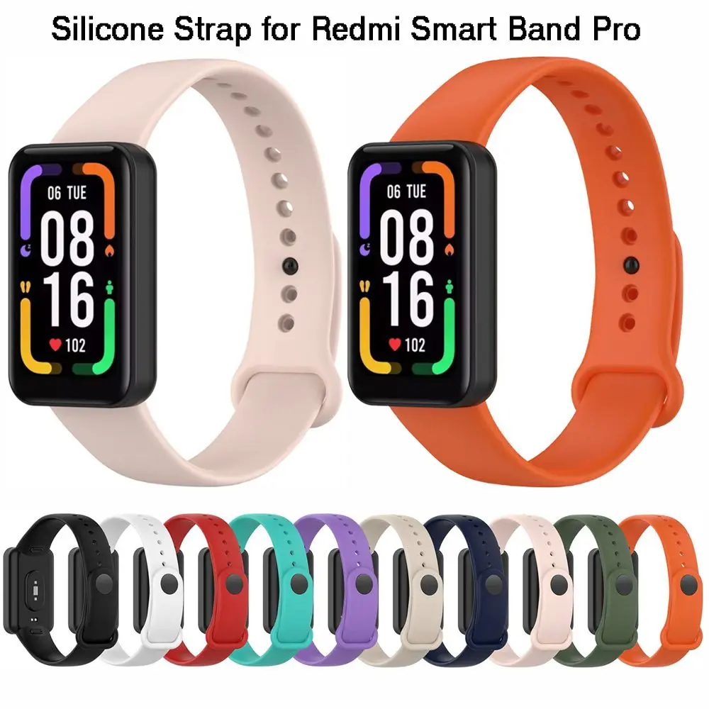 Strap For Redmi Smart Band Pro Bracelet Replacement Watchband For Xiaomi Redmi Band Pro Silicone Sport Band Wrist Strap Correas