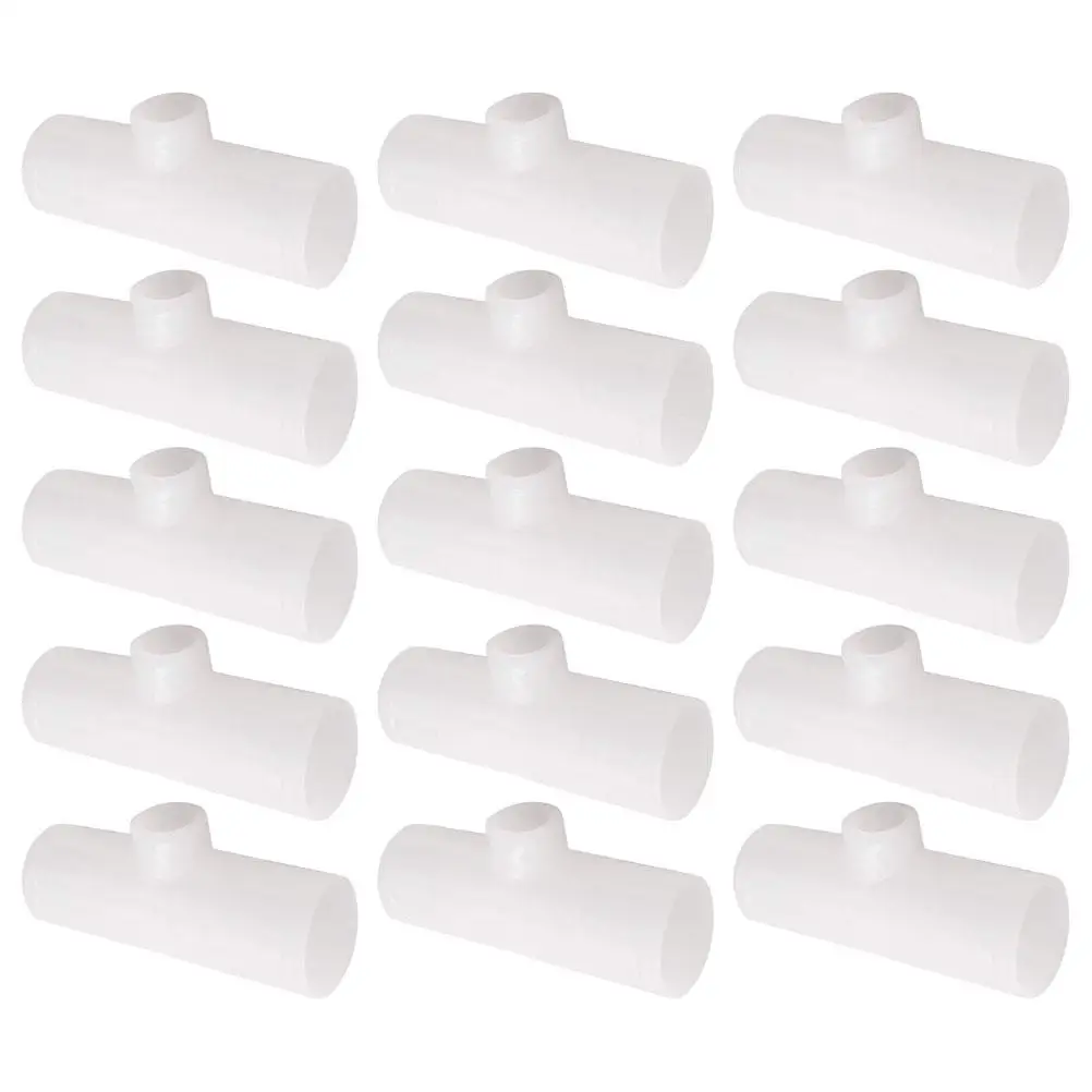 

15 Pcs Chicken Tee Water Fittings Automatic Drinkers Durable Plastic Tools Poultry Accessories Efficient Water Flow