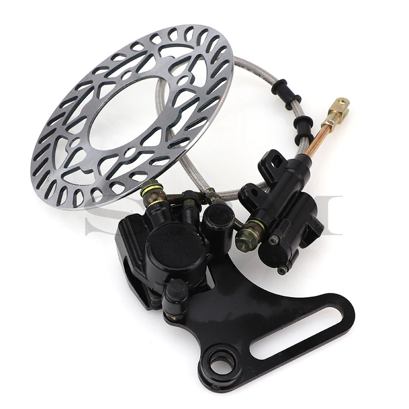 15mm Rear Disc Brake System Caliper Pad for 110cc 125cc 140cc CRF XR SSR Pit Dirt Bike ATV Hydraulic Rear Brake Caliper