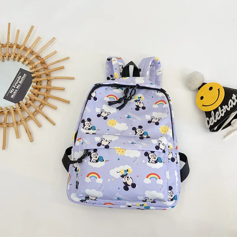 

Miniso Mickey trendy and fashionable backpack, lightweight weight loss backpack, large capacity, adjustable shoulder straps.