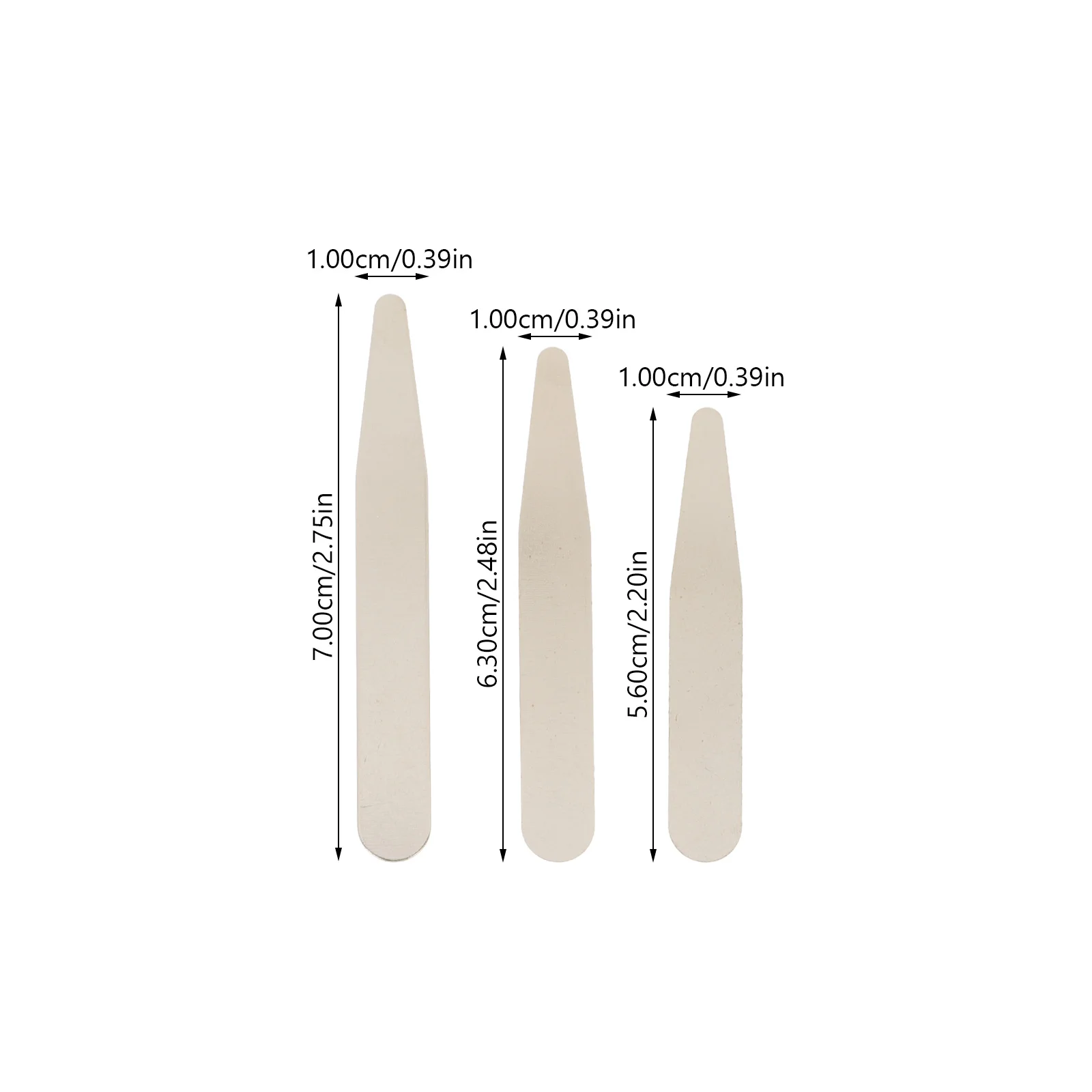36 قطعة طوق القميص يبقى للرجال الفولاذ المقاوم للصدأ إدراج فستان قميص دعم دعوى اكسسوارات طوق حماة #5