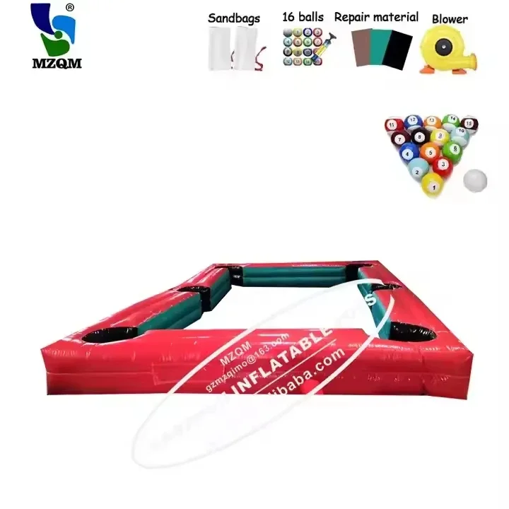 Funny Outdoor Or Indoor Inflatable Snooker Soccer Pool Table Football Games Field For Sale