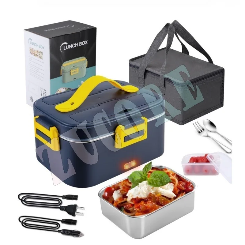 المنزل سيارة صندوق غداء كهربي الفولاذ المقاوم للصدأ الغذاء التدفئة بينتو 12 فولت 24 فولت 220 فولت ساخنة دفئا الحاويات مجموعة علب الاغذية للأطفال
