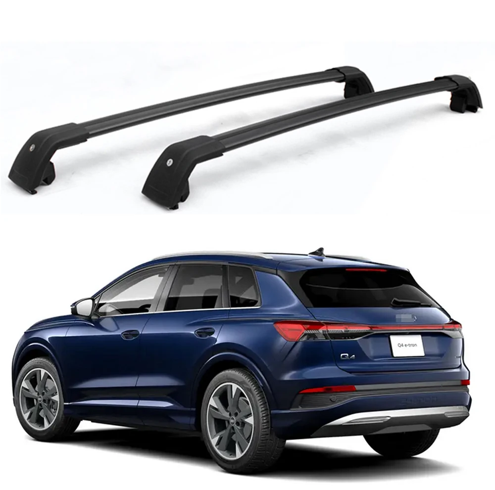 2Pcs Lockable Roof Crossbars Cross Bar Rack Cargo fit for Audi Q4 e-tron 2021-2023