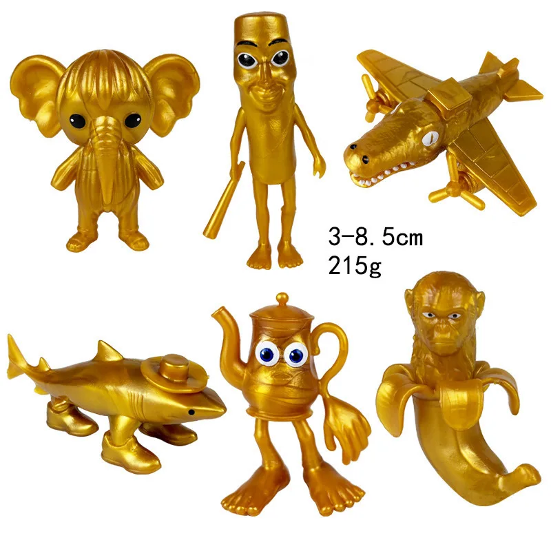 Nuovo Cervello Italiano AI Animali Tung Tung Tung Sahur Figura 5/6/8/12 pz Divertente Tung Tung Tung Sahur Statua Per Il Capretto Regali Di Compleanno