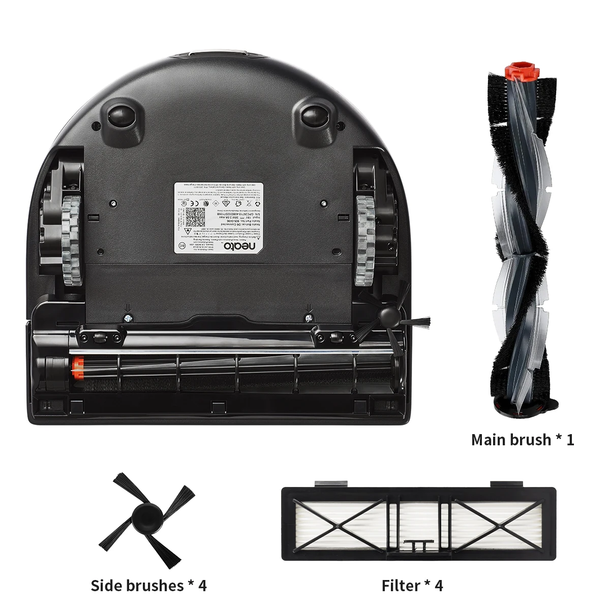 네이토 보트백 D85 D3 D5 D7 커넥티드 D 시리즈 로봇 청소기 액세서리 키트, 드럼 메인 브러시 필터 교체 부품