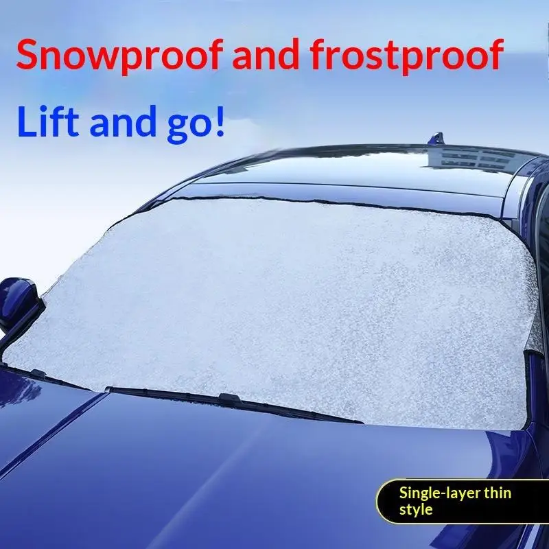 Aluminiumfolie Auto-Frontscheiben-Schneeabdeckung 1 Stück Anti-Eis Frostschutz für Winter Outdoor Auto-Lagerung – Detail 7