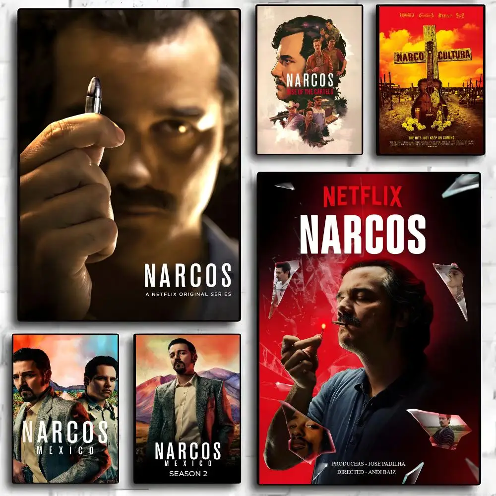 N-narcos Poster Wall Art Wall Stickers Home Living Room Bedroom Bar Office Decor Prints Personalized Gift