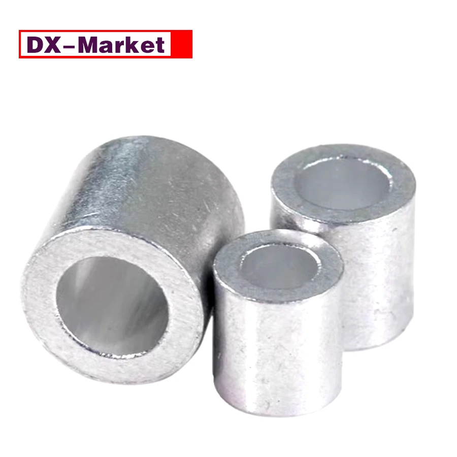 0.5mm-16mm Round Aluminum Ferrules For Wire Rope,Anti-Corrosion Metal Rings With Center Hole,J008