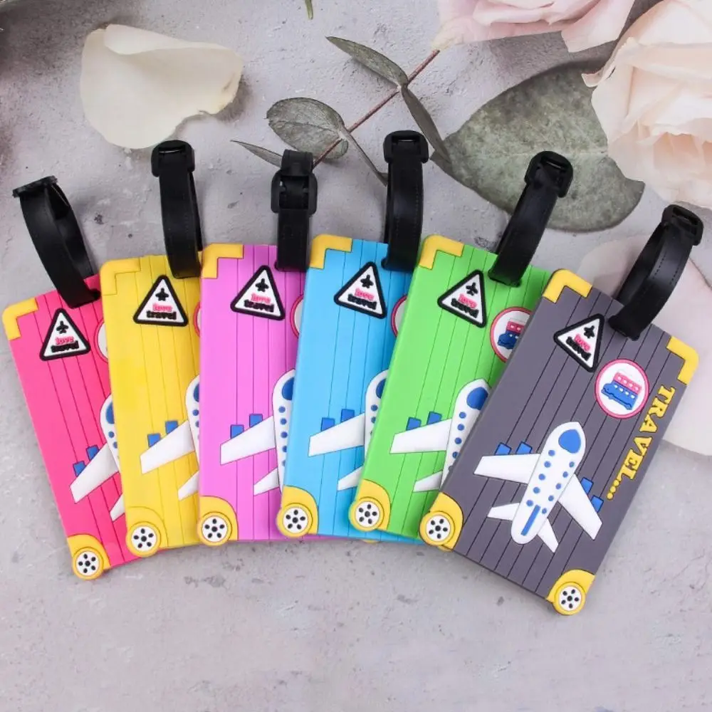 Plane PVC Luggage Tag Boarding Pass Baggage Name Tag Boarding Pass Tag Address Label Airplane Check-in Airplane Suitcase Tag
