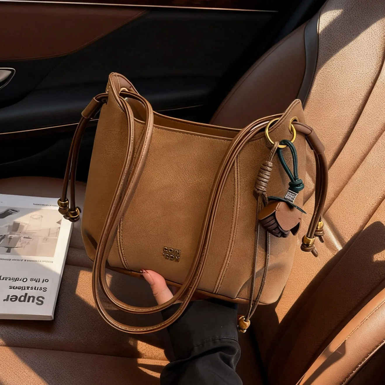 

2025 New Matte Tote Bag for Women, Very Spacious Shoulder Crossbody Hobo, Luxurious Bucket Purse, Sophisticated & Roomy​