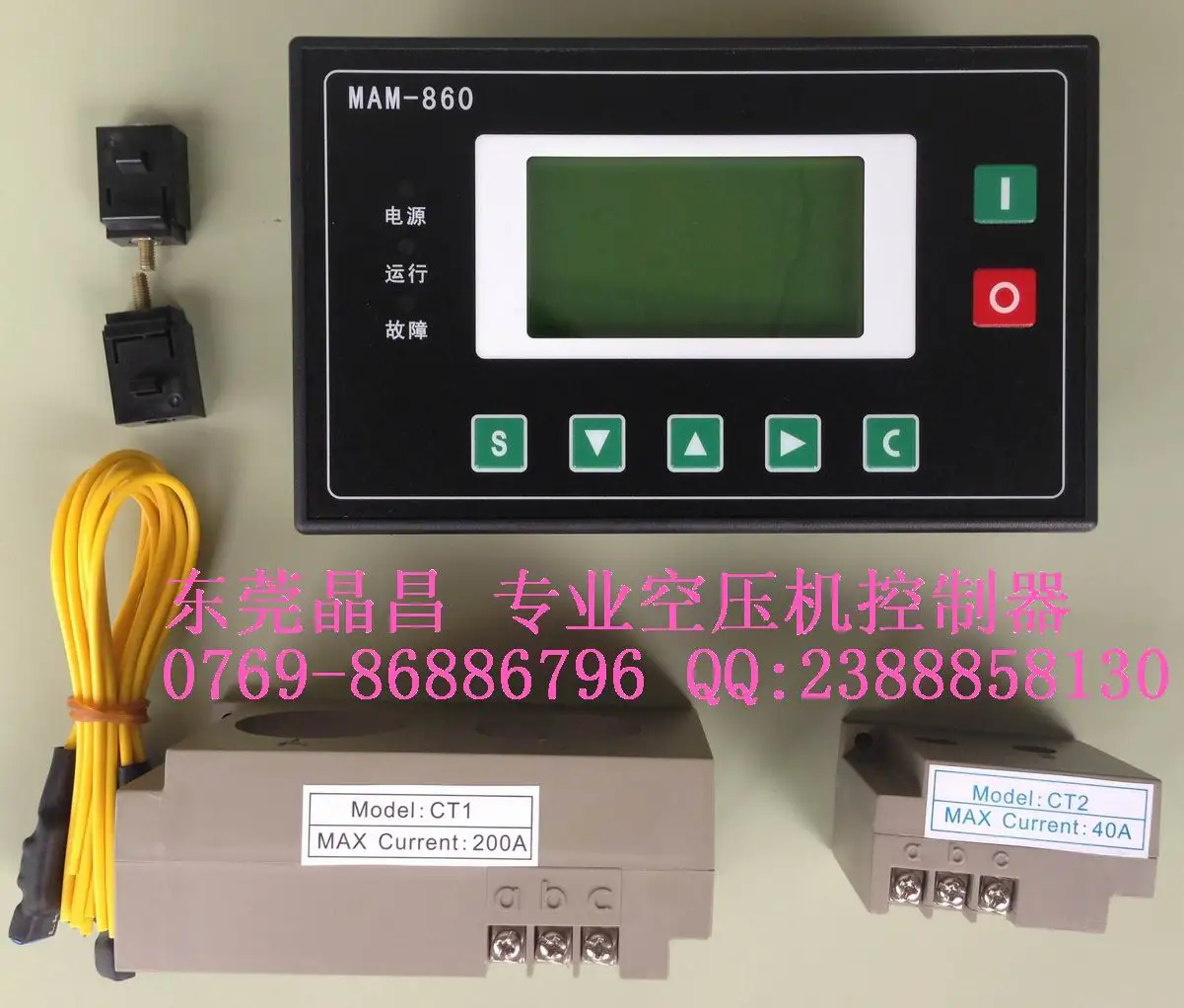 MAM860B-40A/100A/200A/400A Replacement of PLC Controller Panel Eletronic for Screw Air Compressor Control