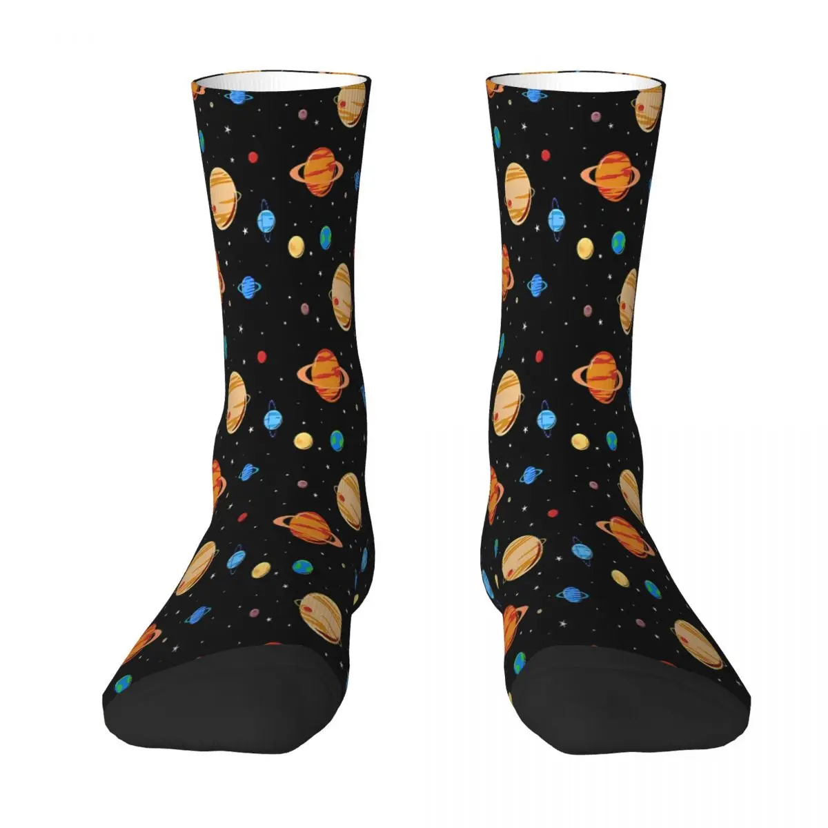 

Cute Planets Pattern Sock Socks Men Women Polyester Stockings Customizable Funny