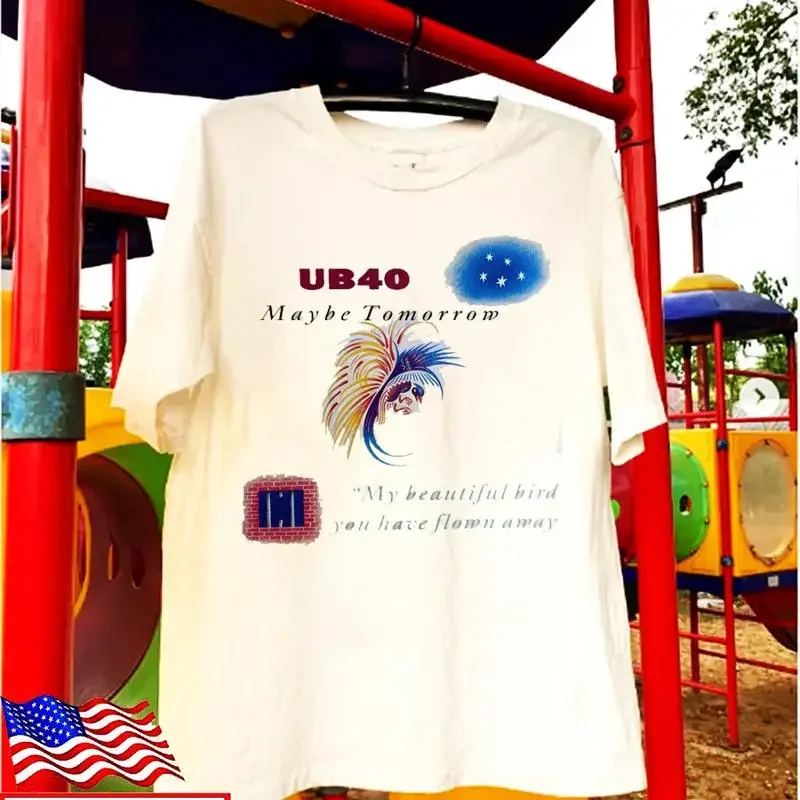 Rare UB40 Maybe Tomorrow T shirt White  S 5XL EA0656