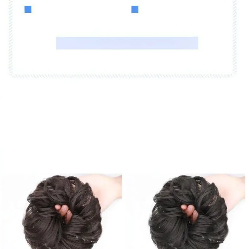 Natural Synthetic Hair Bun Scrunchie Realistic Fluffy Chignon Extension Hairpiece For Women Casual Daily Styling