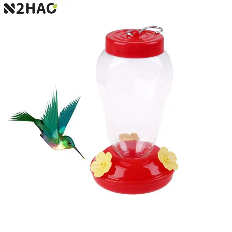 プラスチック製の花の形をした鳥の餌箱,1ピース,屋外の鳥の形をしたフィーダーの形,ハチドリの形,庭