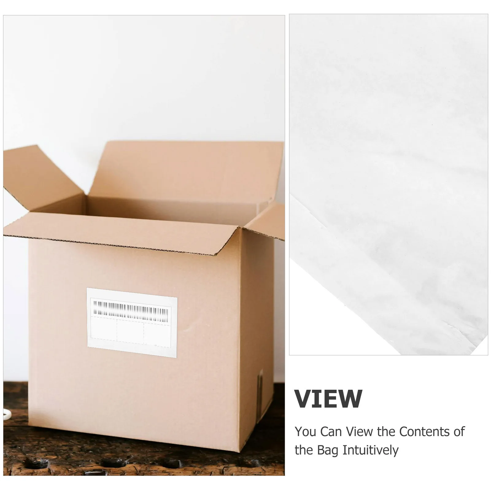 100 قطعة قائمة التعبئة ذاتية اللصق واضحة المغلفات تسمية الشحن الأكمام حاملي المستندات البريدية أكياس الشحن البلاستيكية