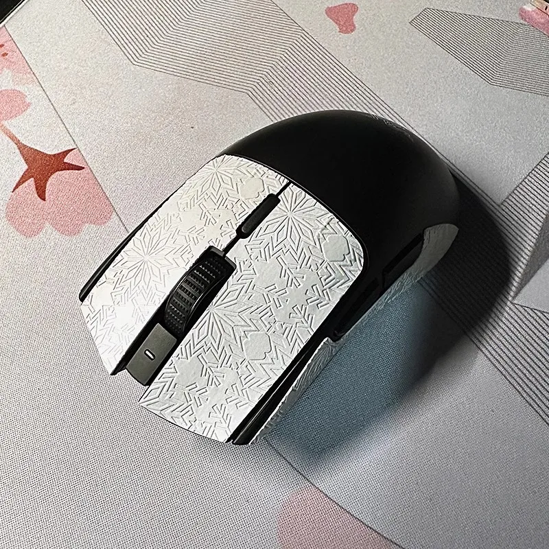 1 Set Ultraglide Mouse Anti Slip Sticker For RAZER Viper V3 HyperSpeed Mice Non-Slip Anti Sweat Tape Ultrathin Lizard Snowflake