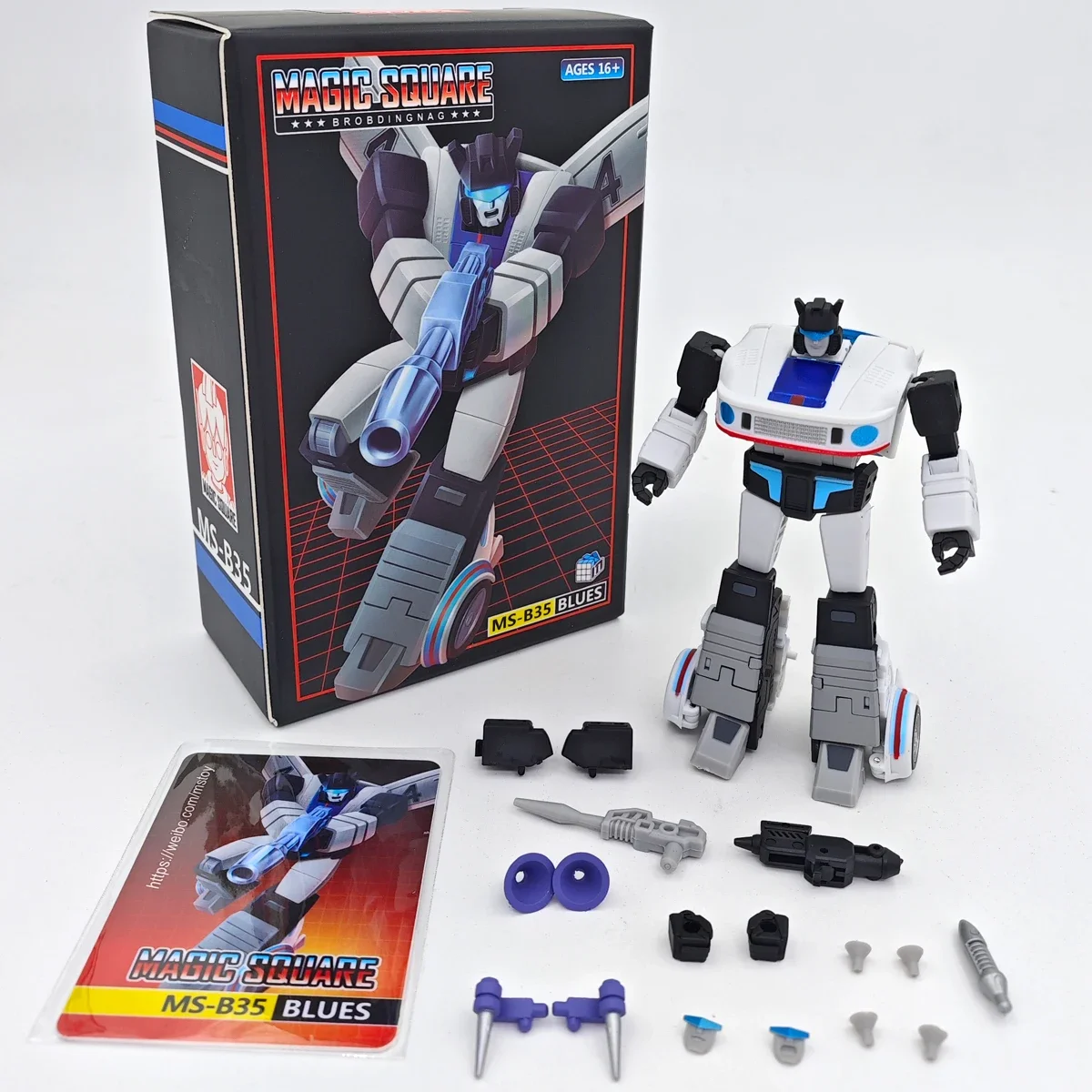 

Magic Square MS-B35 MS TOYS Transformation Toy MSB35 Blues Jazz Action Figure 10cm WITH BOX 2024 NEW VER. 3rd Edition