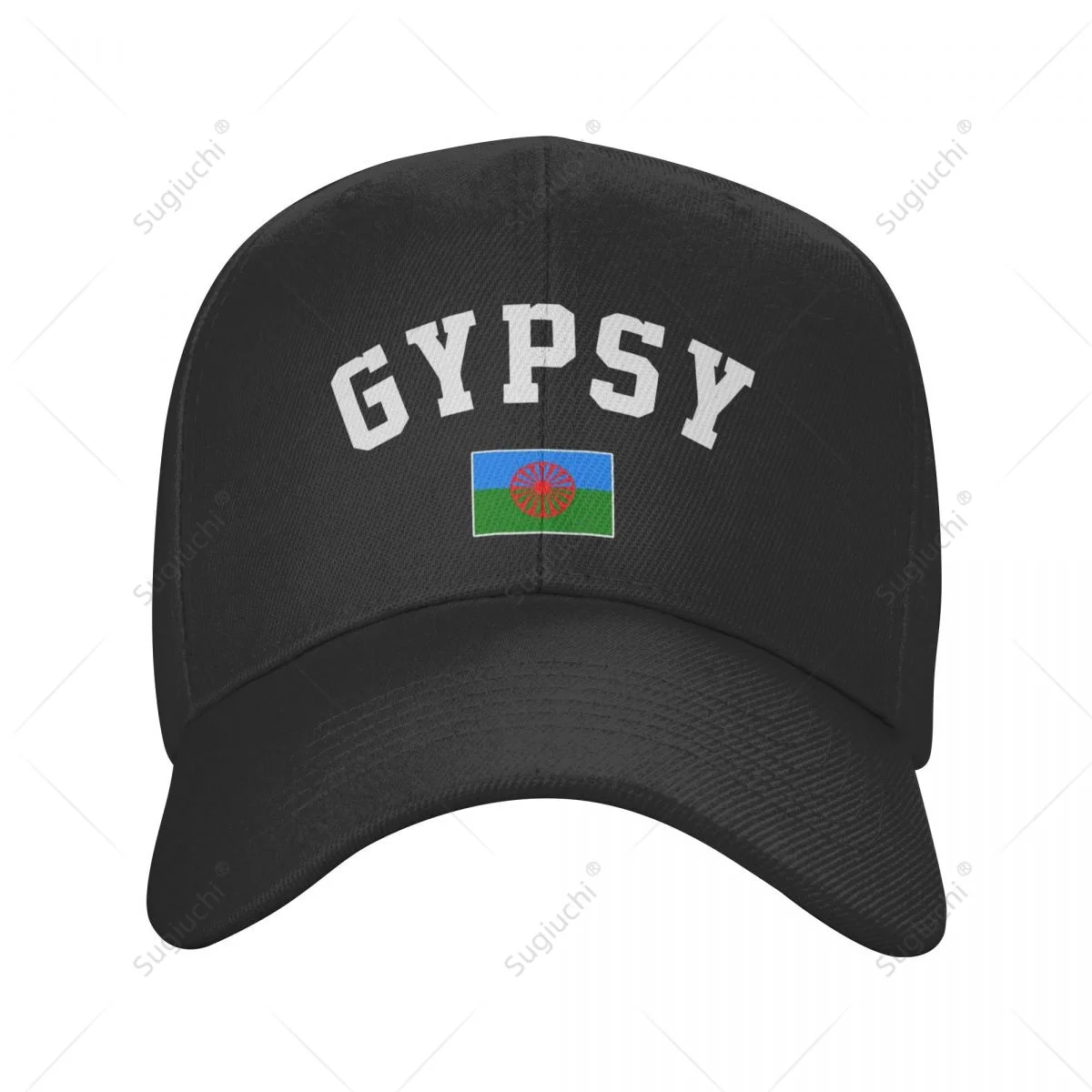 Unisex Baseball Cap Gypsy Rom Gypsy Flag Of The Romani Wild Sun Shade Peaked Adjustable Outdoor Caps for Men Women