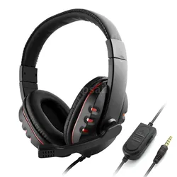 3.5mm Wired Gaming Headphones Headset With Microphone Subwoofer Headphones Mobile Computer Games Earphones For PS4/XBOX-ONE/PC