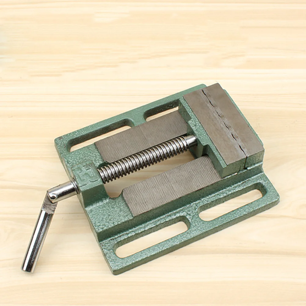 

4 Inch Cast Iron Drill Press Vise Table Vise Small Bench Clamp for Milling Drilling Machine Woodworking (Random Color)