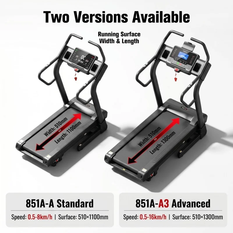 FOR K-FIT Motorized Inline Treadmill with Incline GS-851A-A(A-A3) Adjustable Slope Cardio Fitness Machine for Home Gym