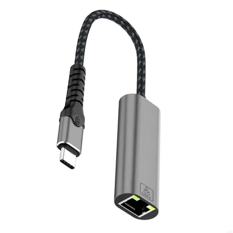 U55C USB à Ethernet Adaptateur, Type C à Ethernet Adaptateur RJ45 LAN Convertisseurs