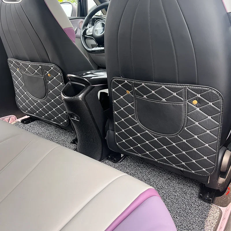 

Для BYD Dolphin Surf M9 2 шт./компл. автомобильные противоударные коврики, кожаные защитные коврики для спинки сиденья, противогрязная накладка, автомобильные аксессуары