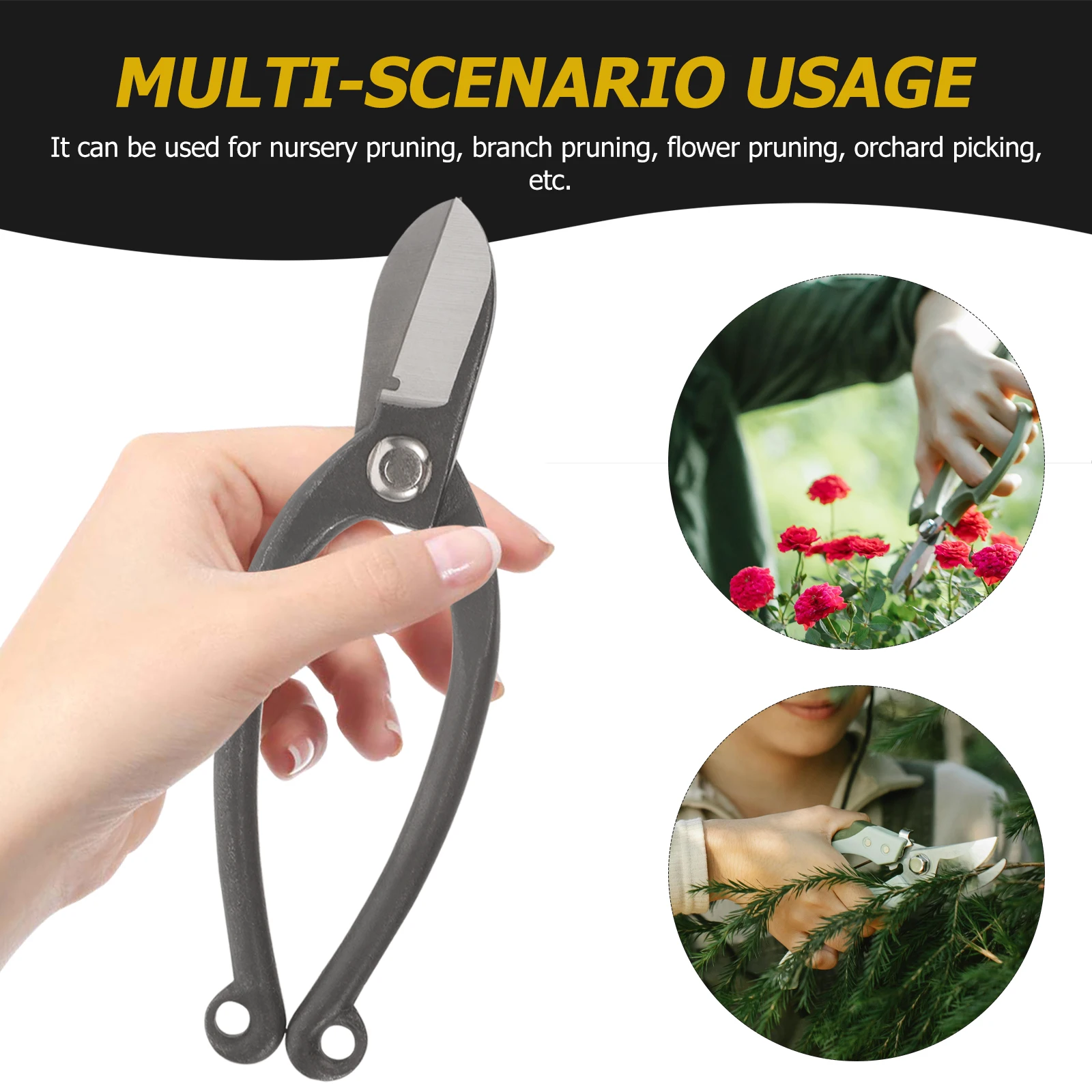 

Floral Arrangement Scissors Steel Blades Bypass Pruner Handheld Trimming Gardening Tool Branch Shears Professional Design Save