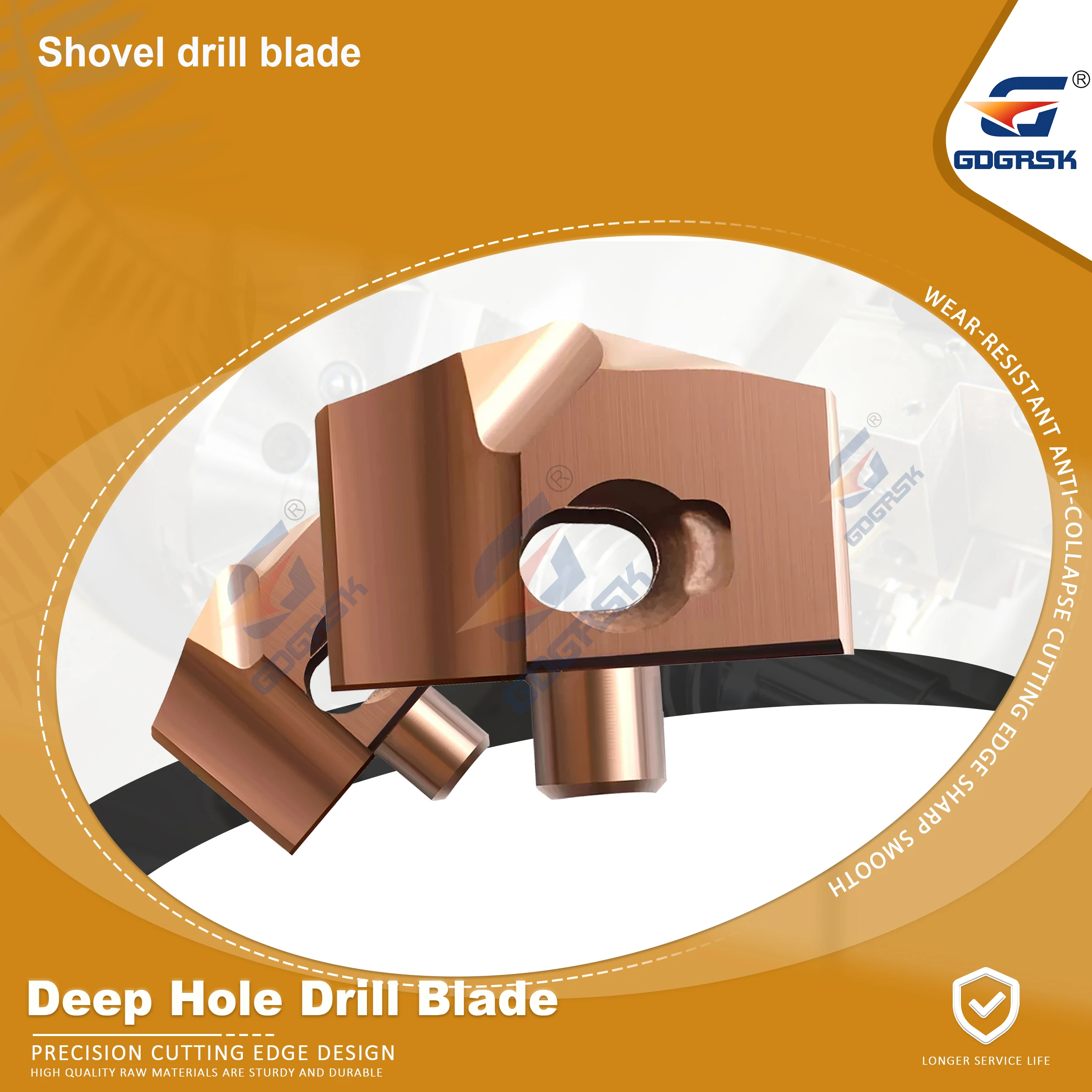 Deep hole drill HCD16.0/17.5/18.8/25.5 CNC lathe, hard alloy high-speed and strong drill crown drill blade JCD drill rod