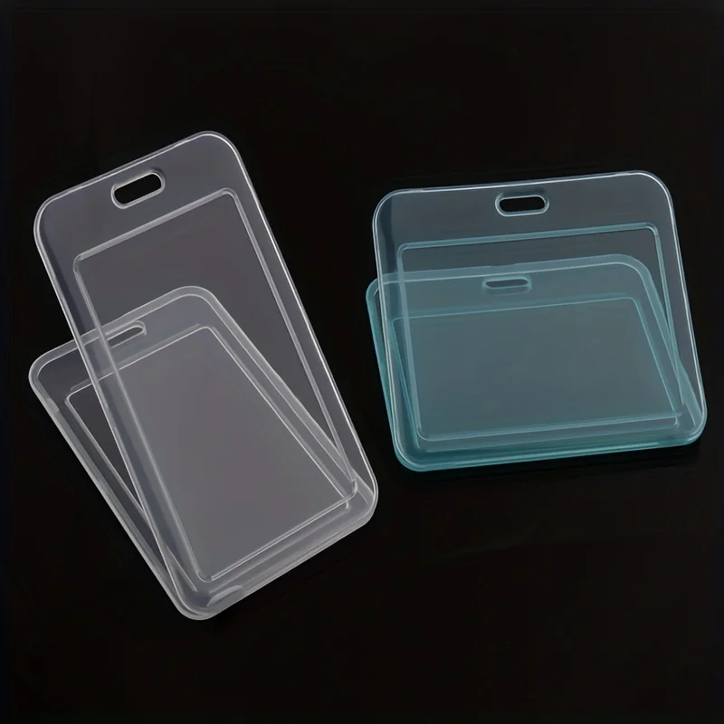 2D Transparent Two Types of Cards for Women, Men, Students: Bus Card, Badge Holder, Credit Card, Bank ID, School Supplies