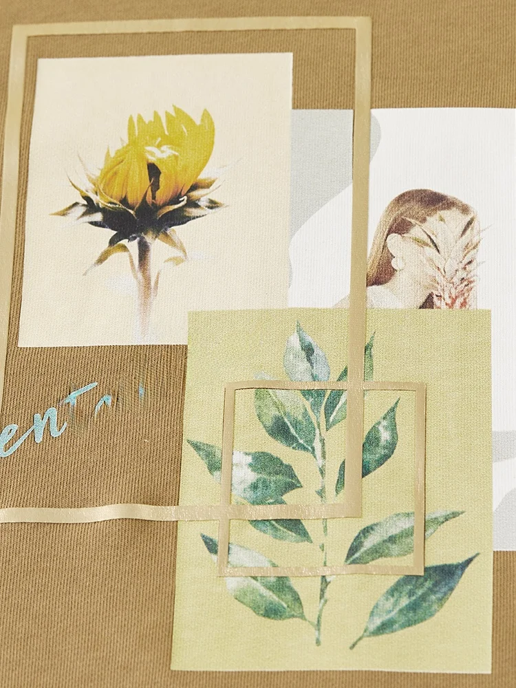 Suda Hoada con Estampado Fresco para Mujer, Manga Larga, Estilo Informal Artístico, Nueva Colección de Otoño, Mezcla de...