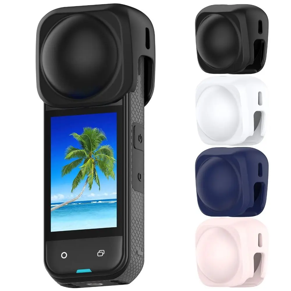 Silicone Lens Cap Replacement Anti-Scratch Lens Protector Durable Shockproof Lens Protective Cover for Insta360 X5/X4
