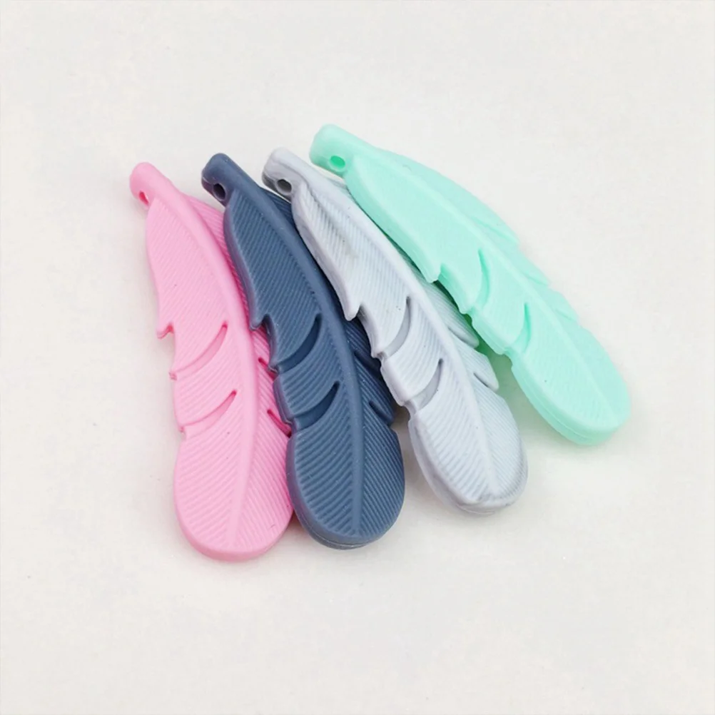 

Silicone Baby Teether Necklace Textured Gum Massager For Teething Relief Non-Toxic Chew Infant Care