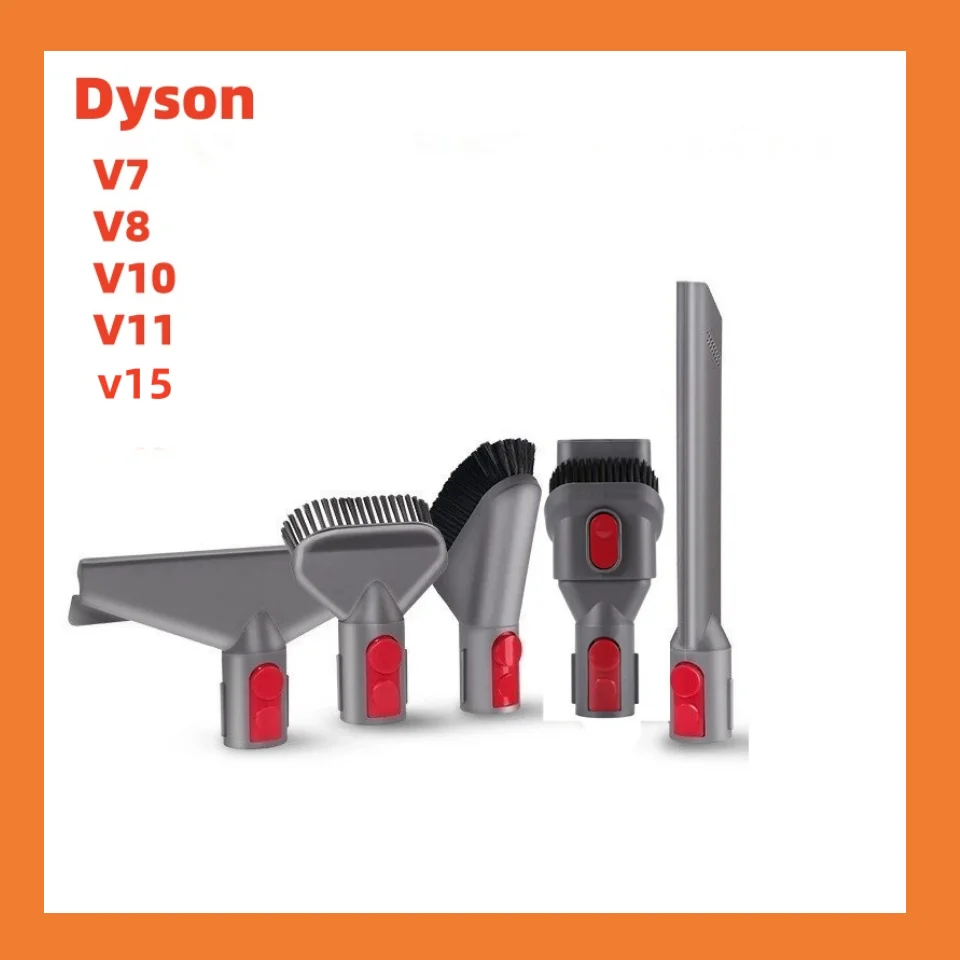Herramienta de limpieza, boquilla de succión plana, cepillo para colchón, cepillo redondo, cepillo suave adecuado para aspiradora Dyson v7 v8 v10 v11 v15