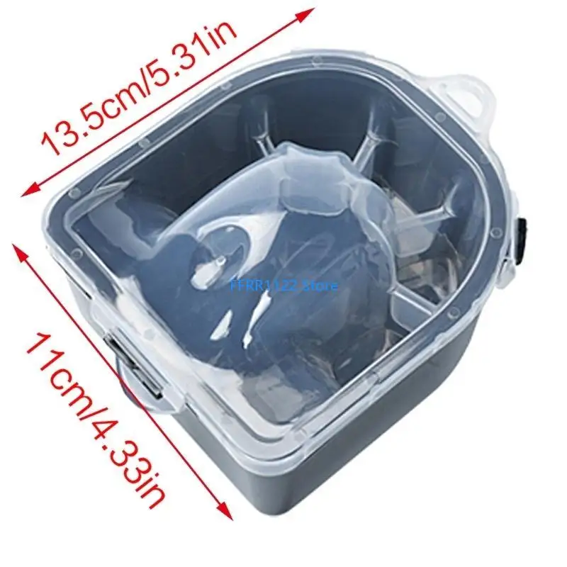 Y1uf tigela imersão unhas profissional tigela manicure tigela acetona embeber tigela para mãos para casa salão